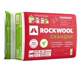 Утеплитель Роквул Лайт Баттс СКАНДИК 800х600х100 мм